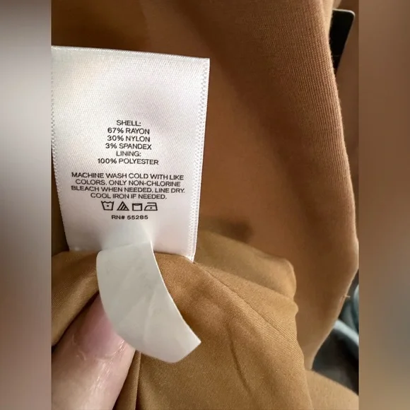 Express Women's Tan Open-Front Blazer - Picture 4 of 4